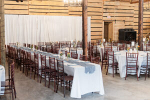 Barn at Rush Creek, long dining table