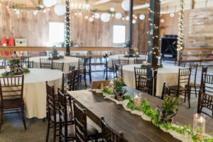 Barn at Rush Creek, dining area inside bar