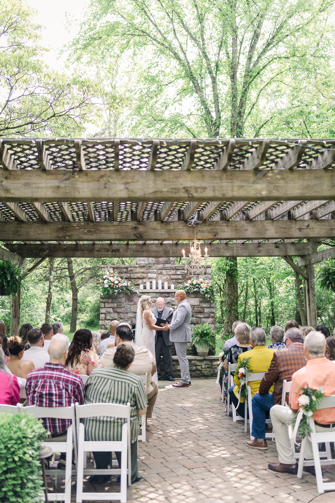 Hocking Hills Wedding Chapel, couple getting married