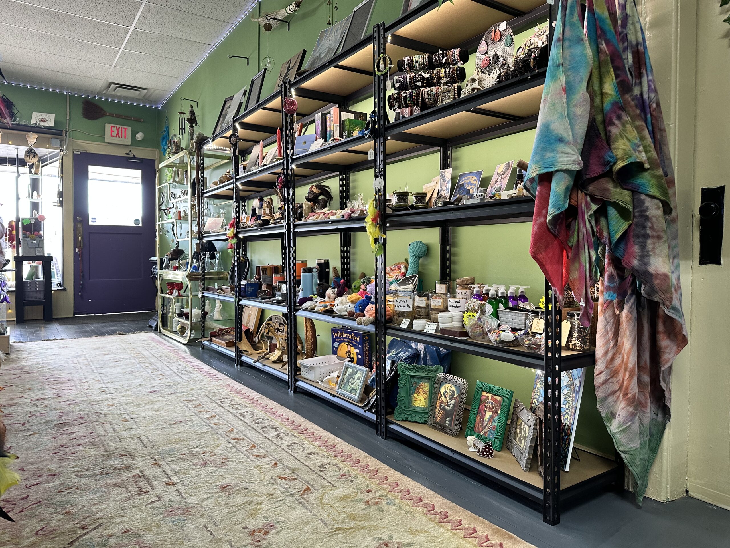 interior of a spiritual shop