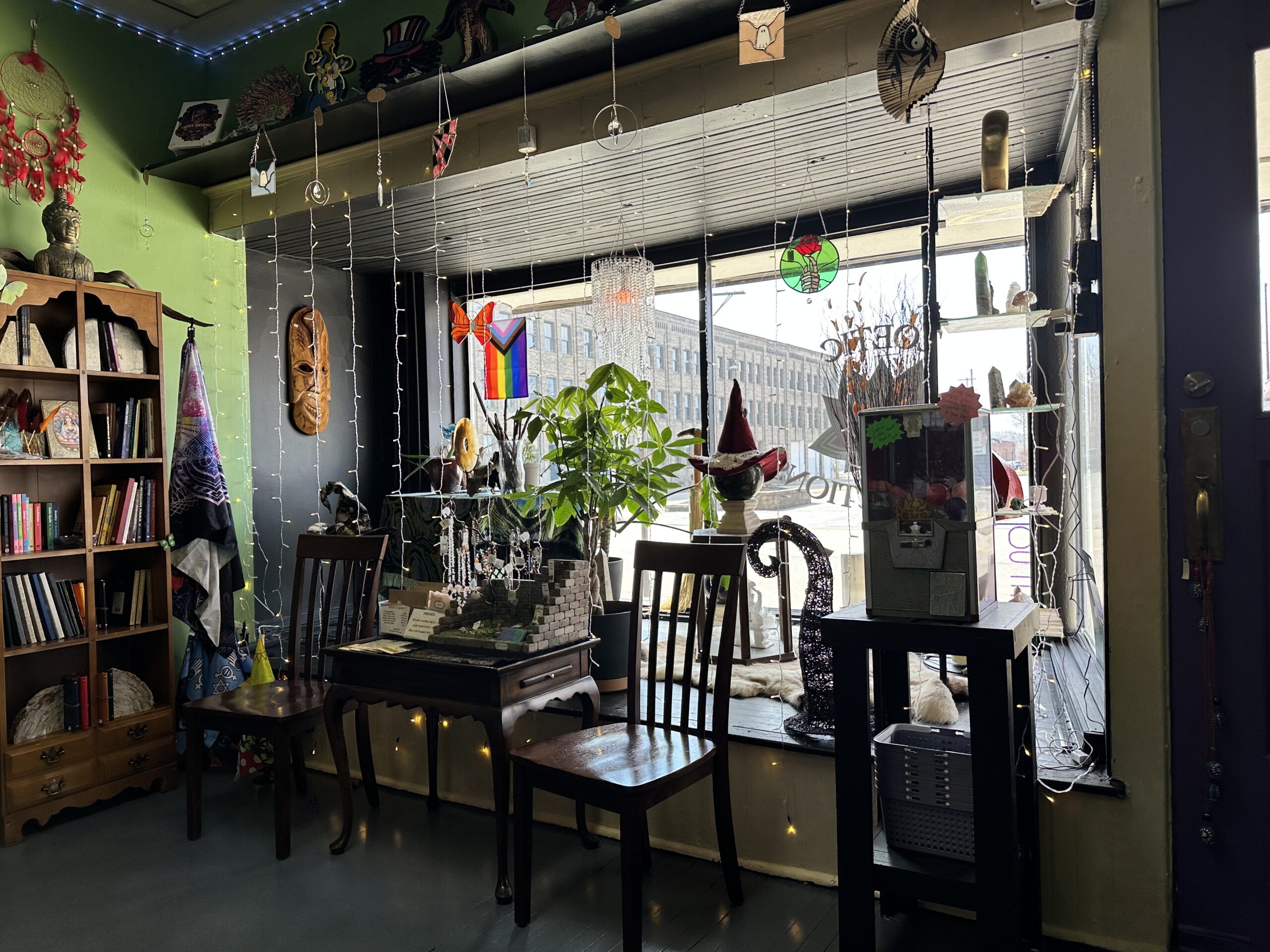 interior of a spiritual shop