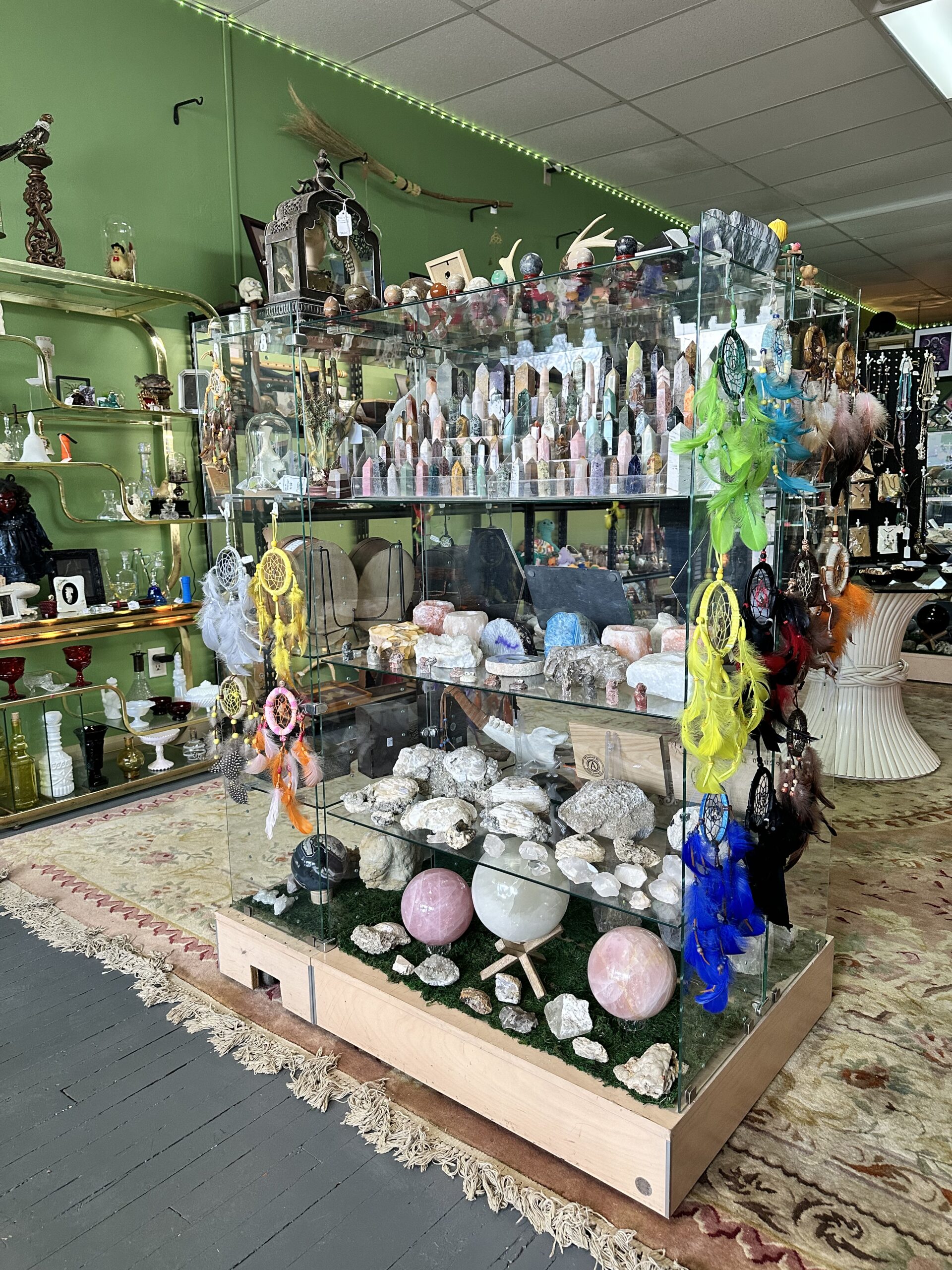 interior of a spiritual shop
