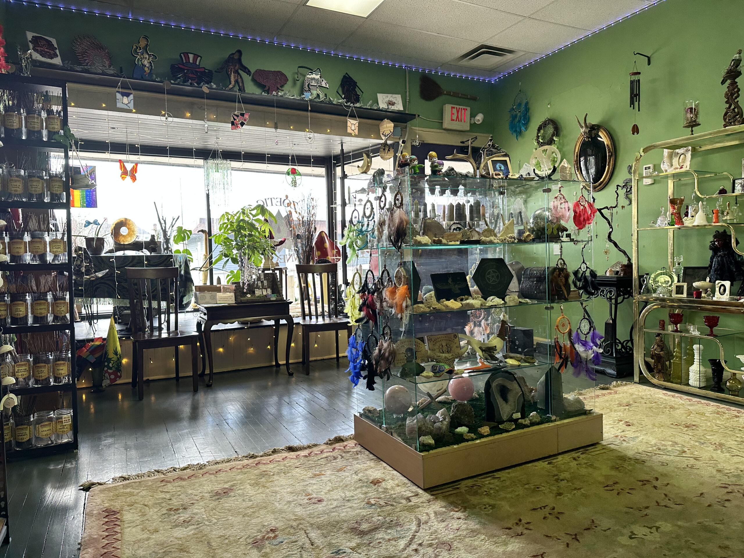 interior of a spiritual shop