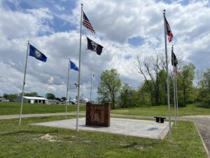 veterans memorial at the cemetary
