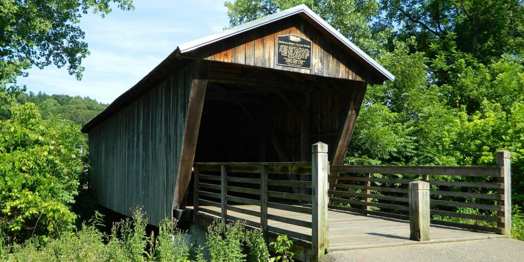 The McCleery covered bridge.