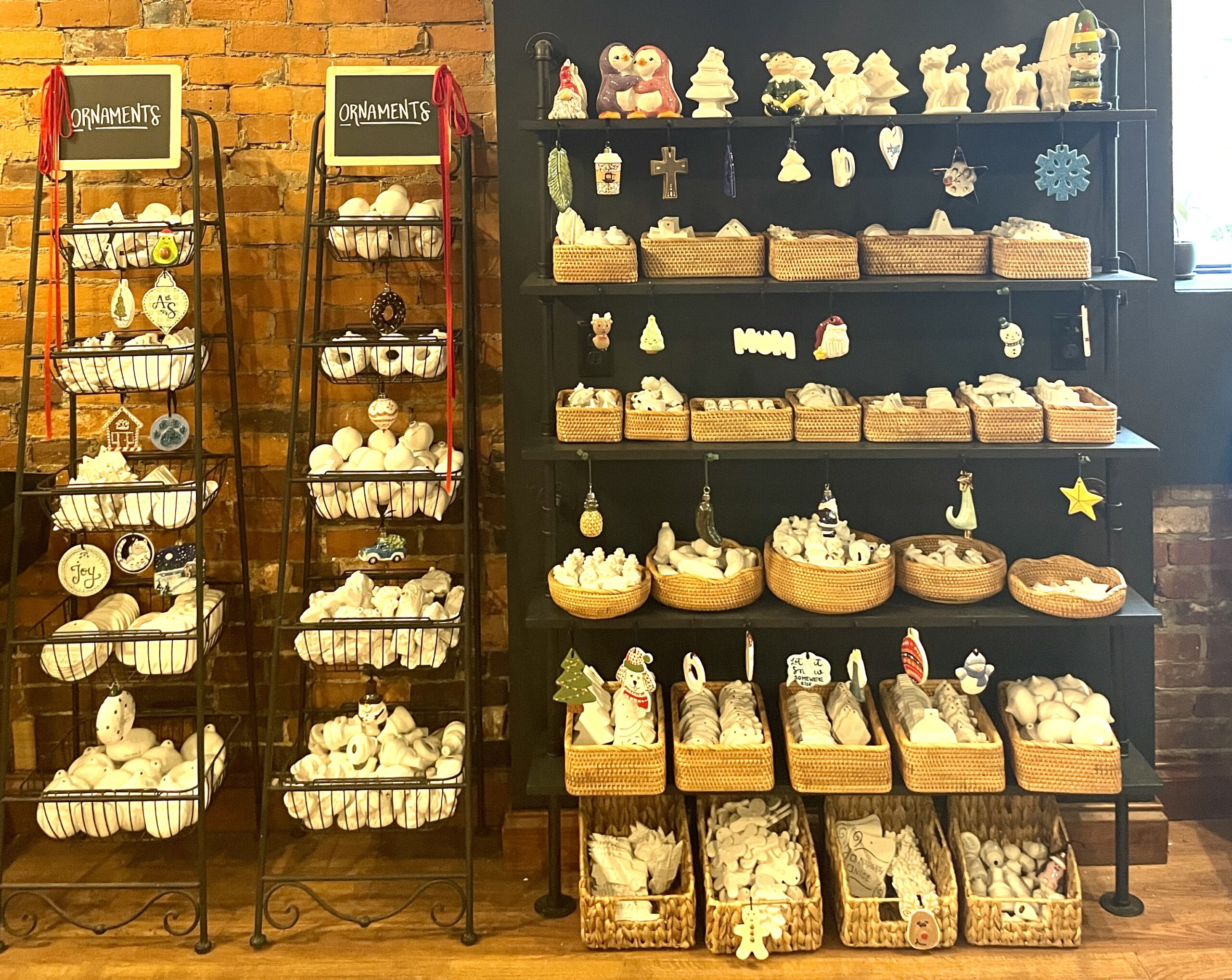 pottery at Art and Clay in downtown Lancaster Ohio