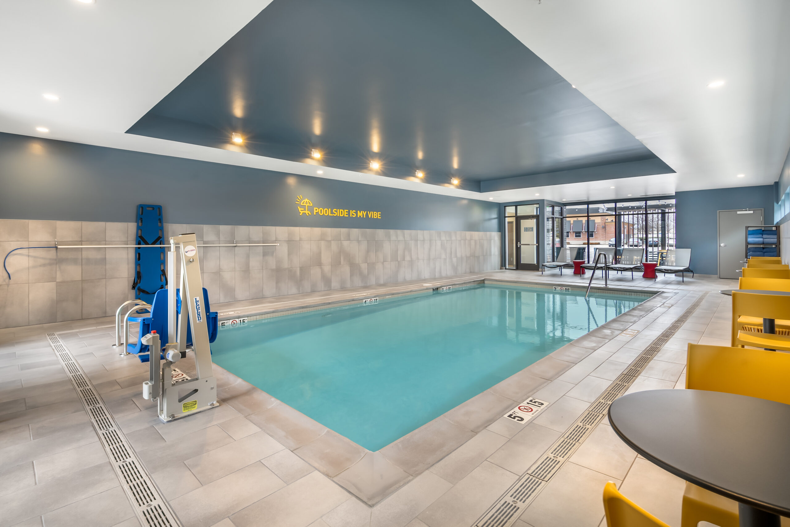modern hotel pool