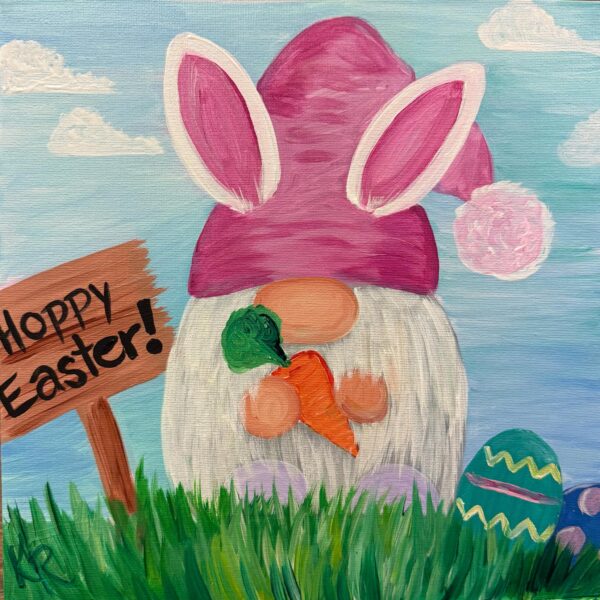 easter gnome painting