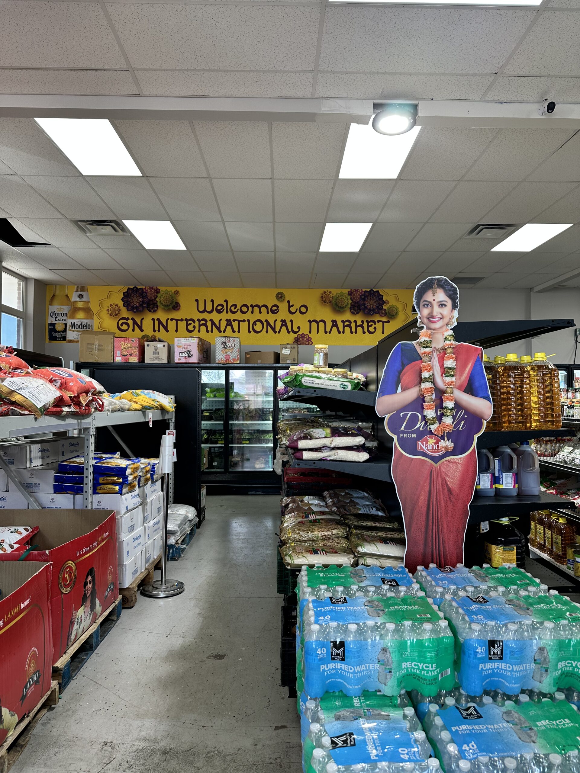 Interior of a international grocery store