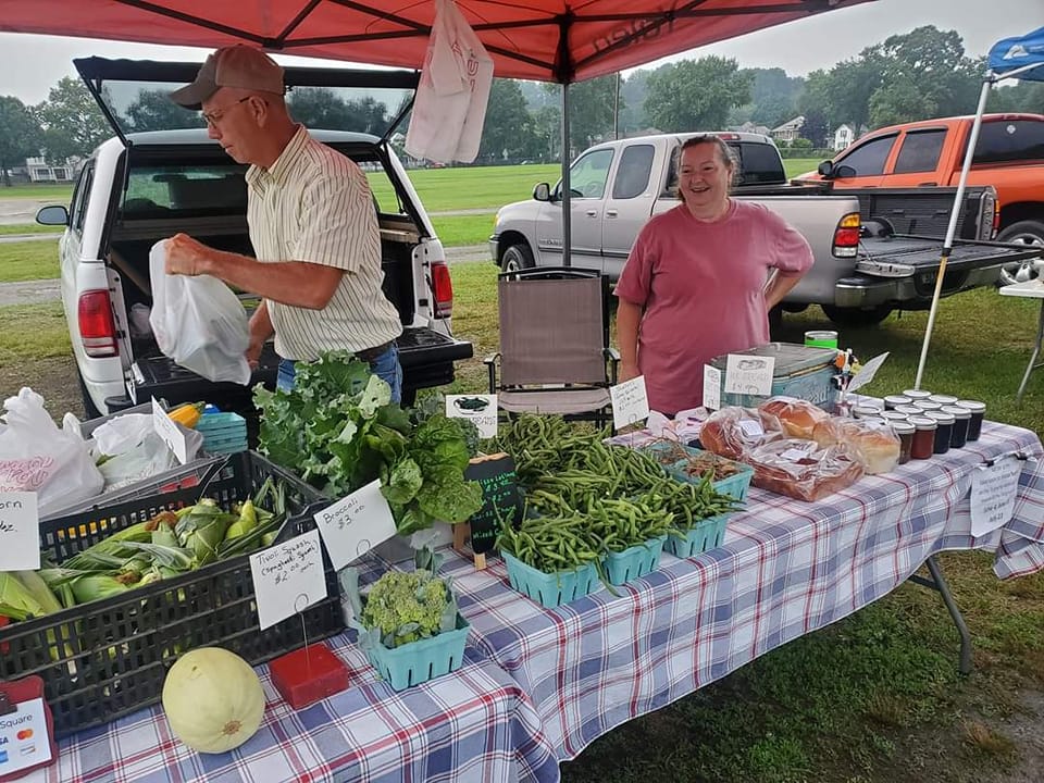 vendors selling fresh produce