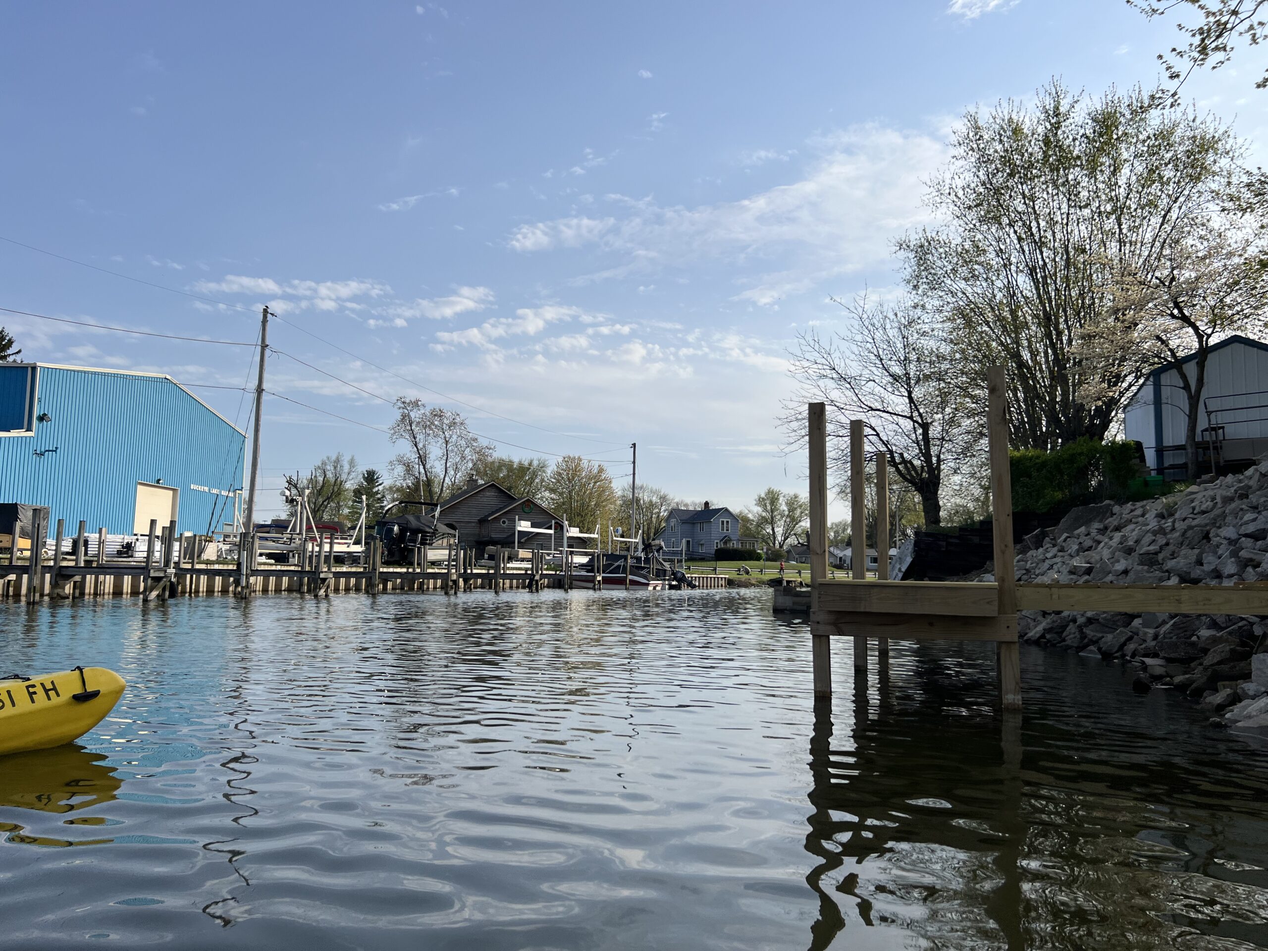 preserved lakeside canal