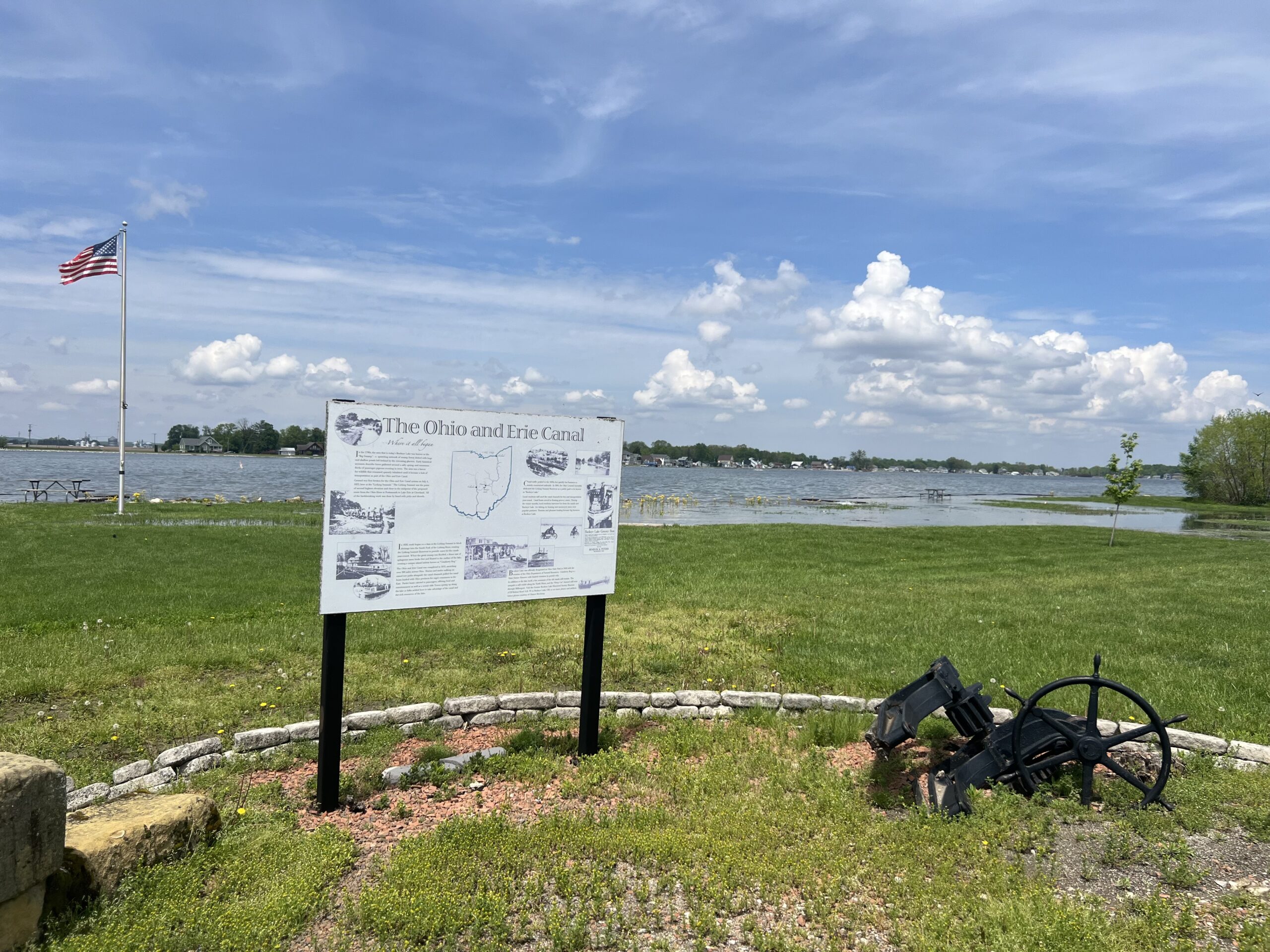 historic buckeye lake and state park with secition dedicated to canal haritage