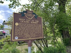 historic marker in millersport ohio