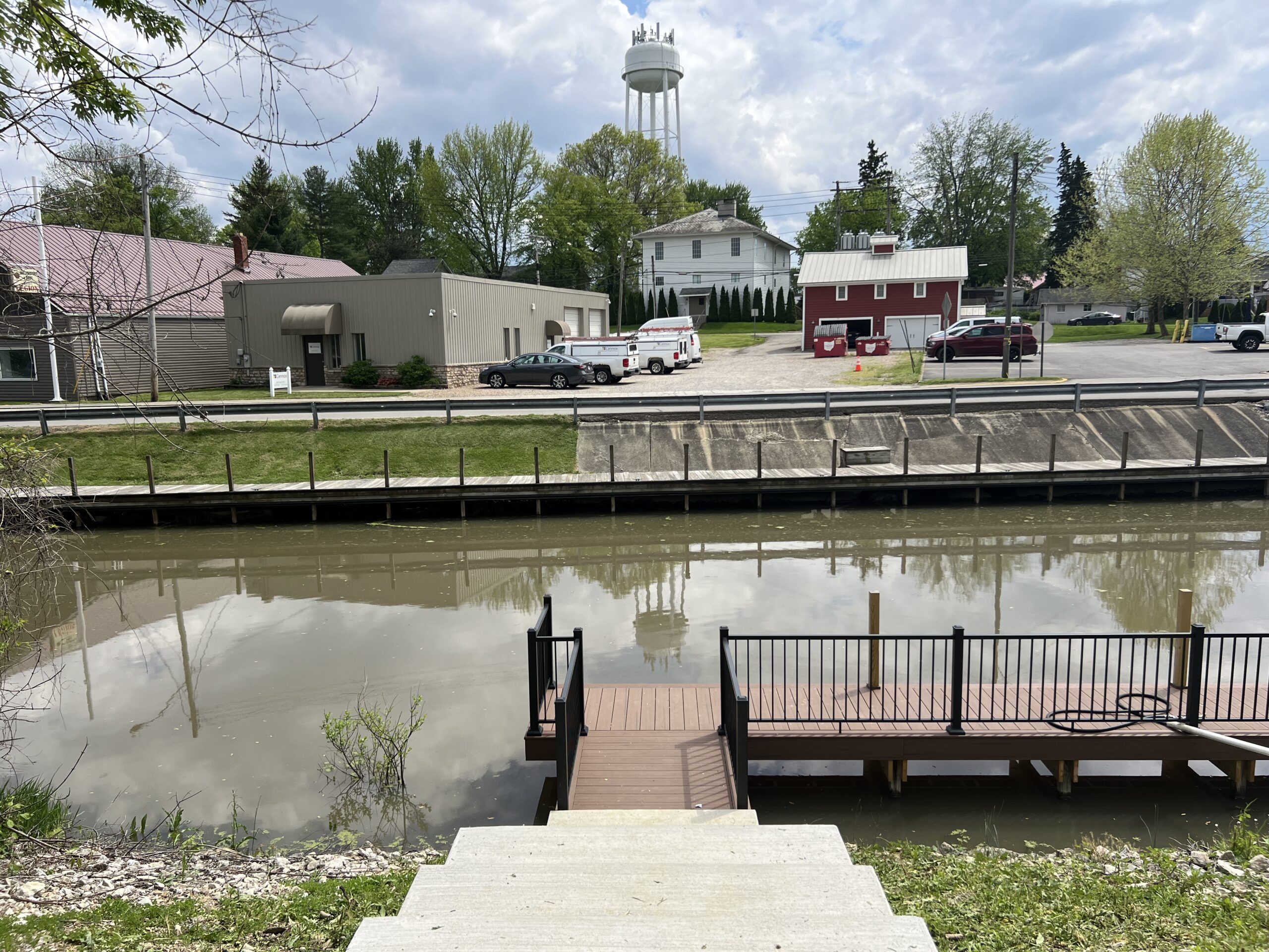 preserved canal with walking/ fishing area