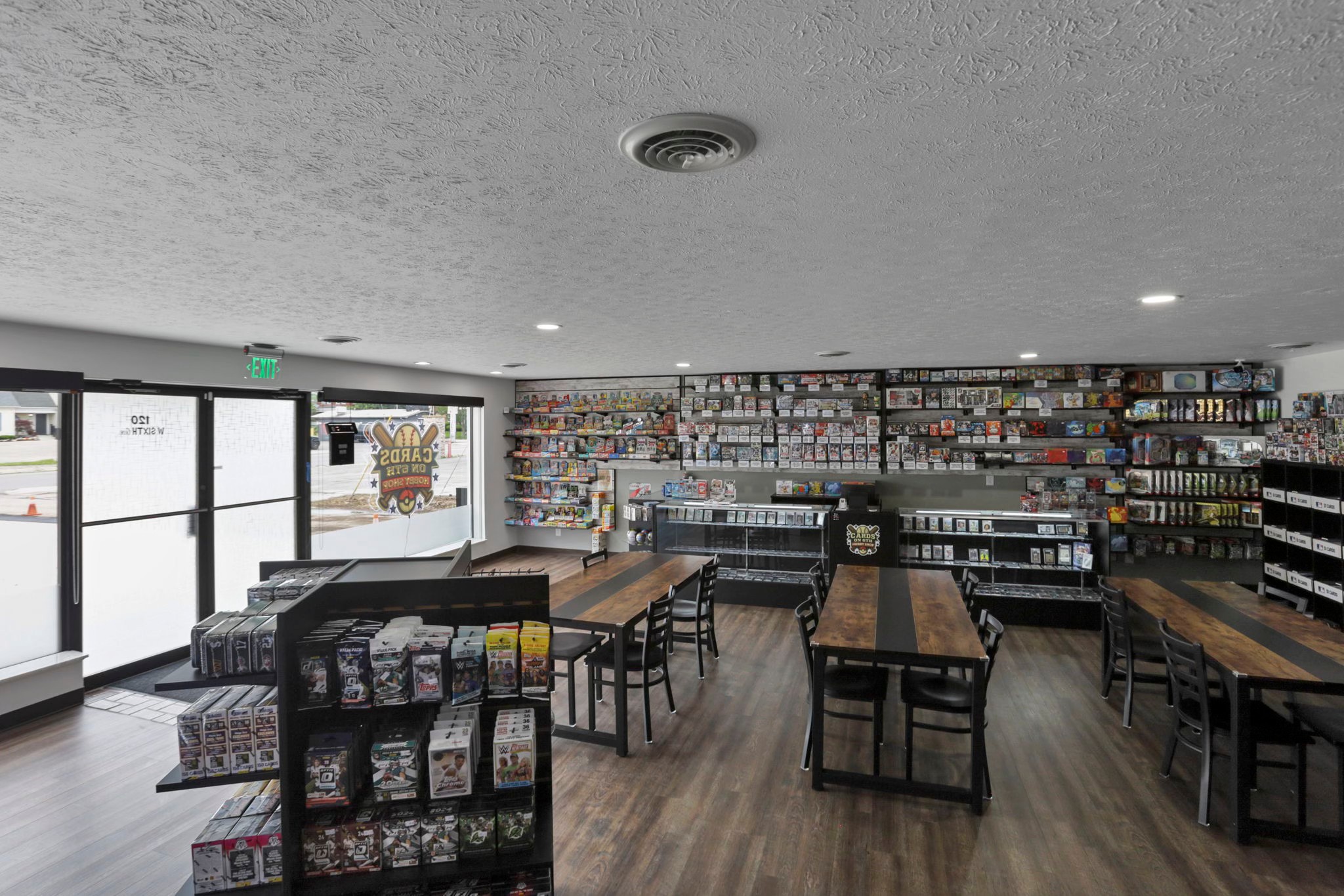 Cards on 6th Hobby Shop interior located in Lancaster Ohio in Fairfield County