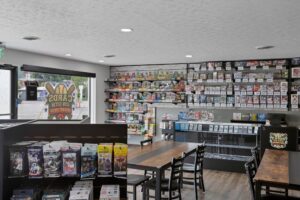 Cards on 6th Hobby Shop interior located in Lancaster Ohio in Fairfield County