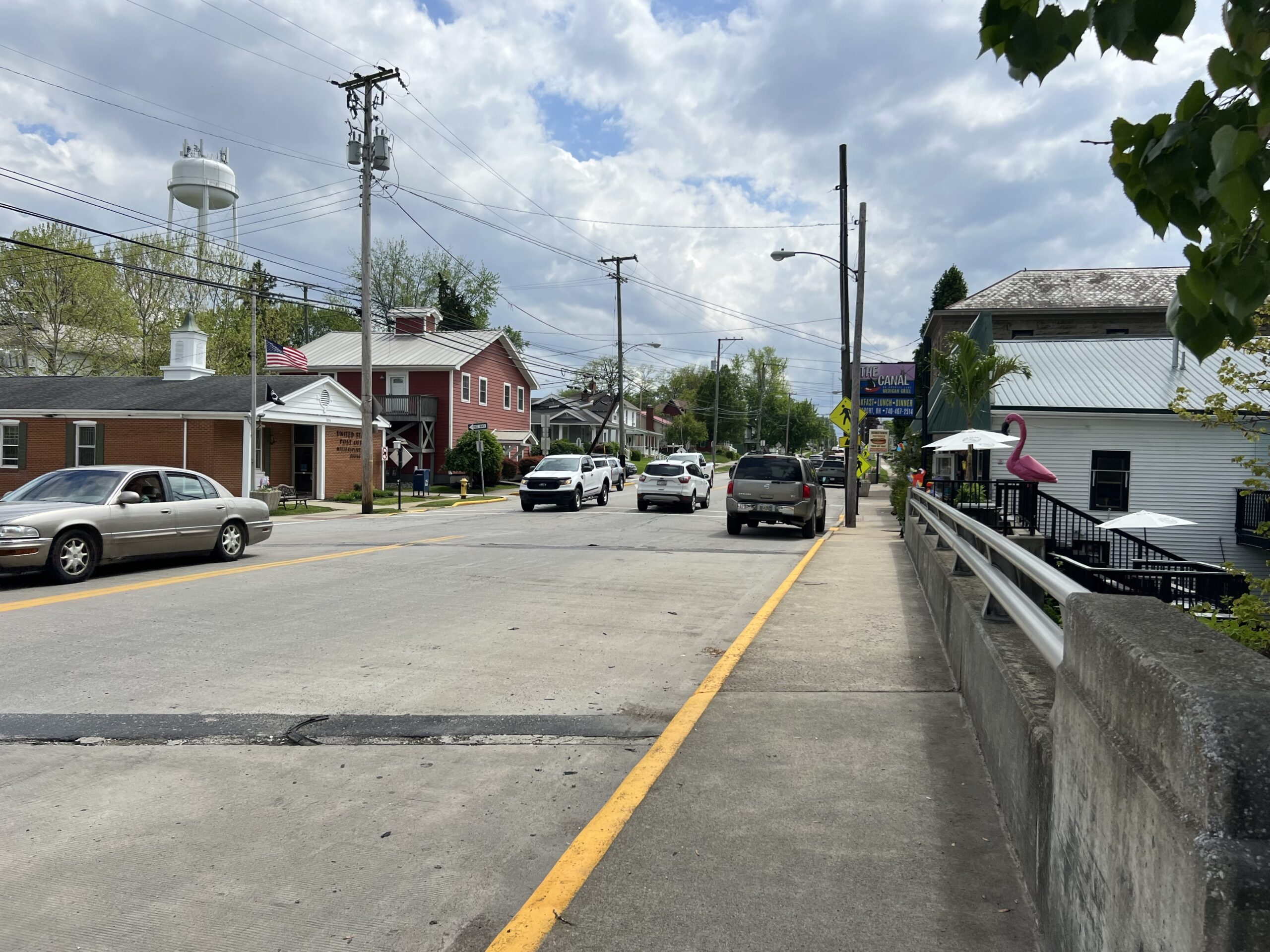 view of lancaster street in millersport Ohio