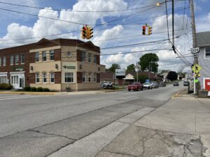 view of lancaster street in millersport Ohio