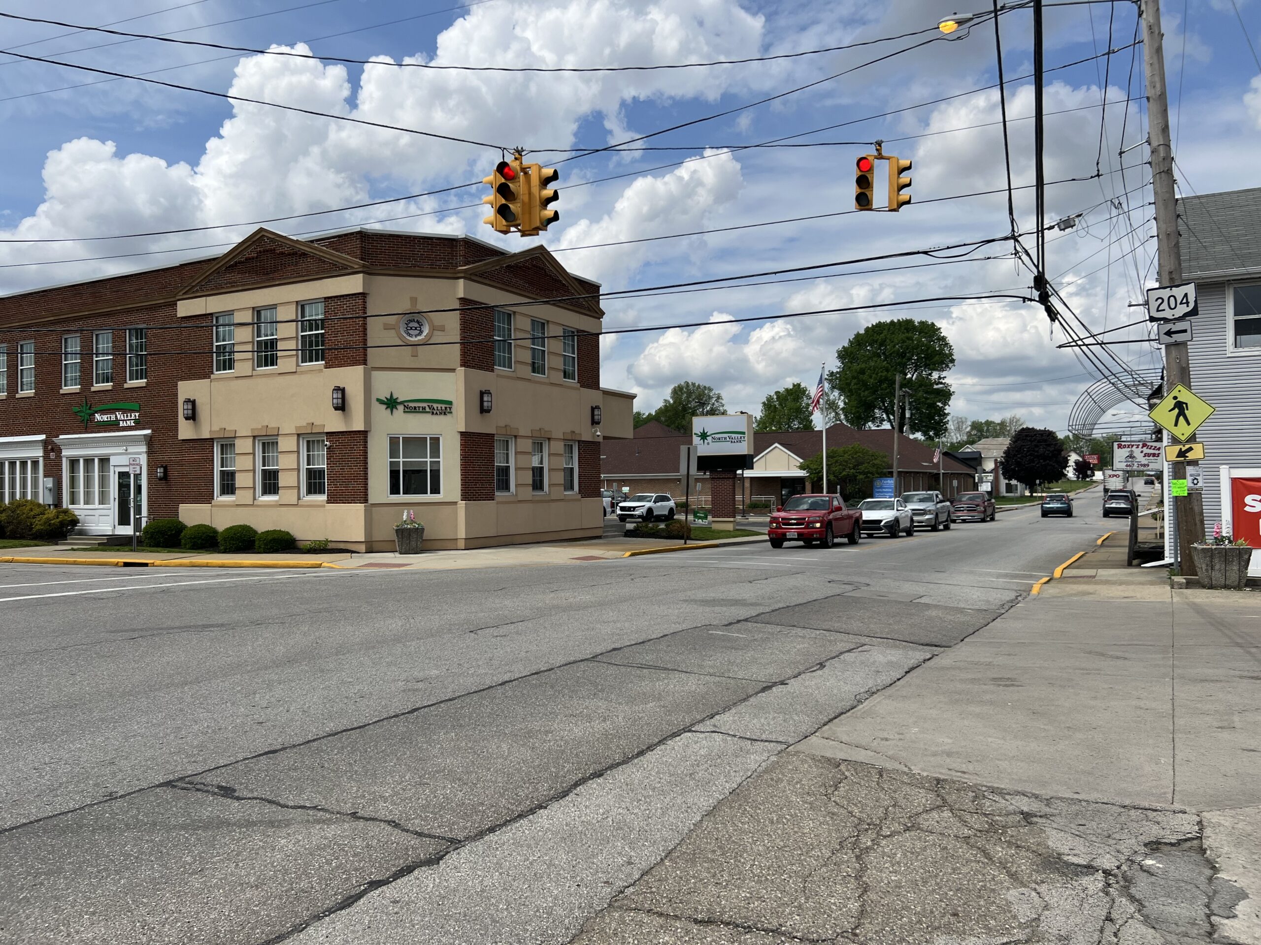 view of lancaster street in millersport Ohio