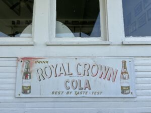histpric royal crown cola sign in the Millersport Heritage Village