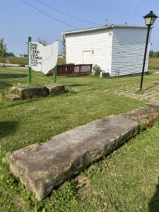 canal blocks in the Millersport Heritage Village
