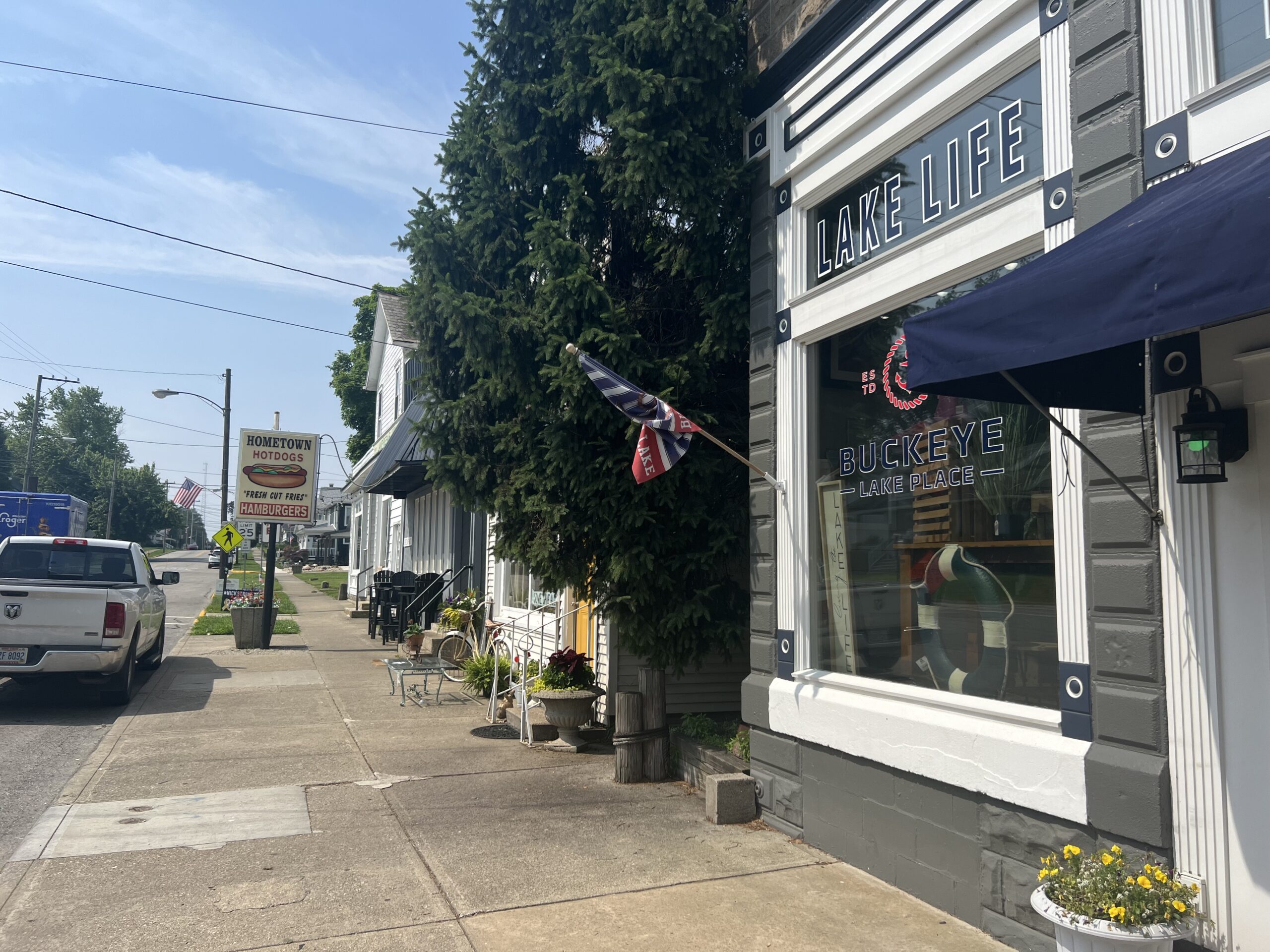view of lancaster street in millersport Ohio