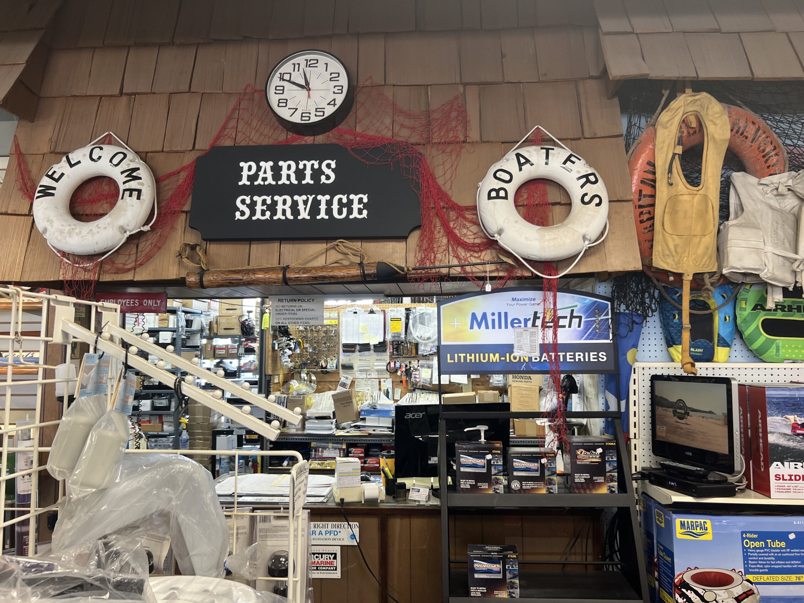 interior of buckeye lake marina
