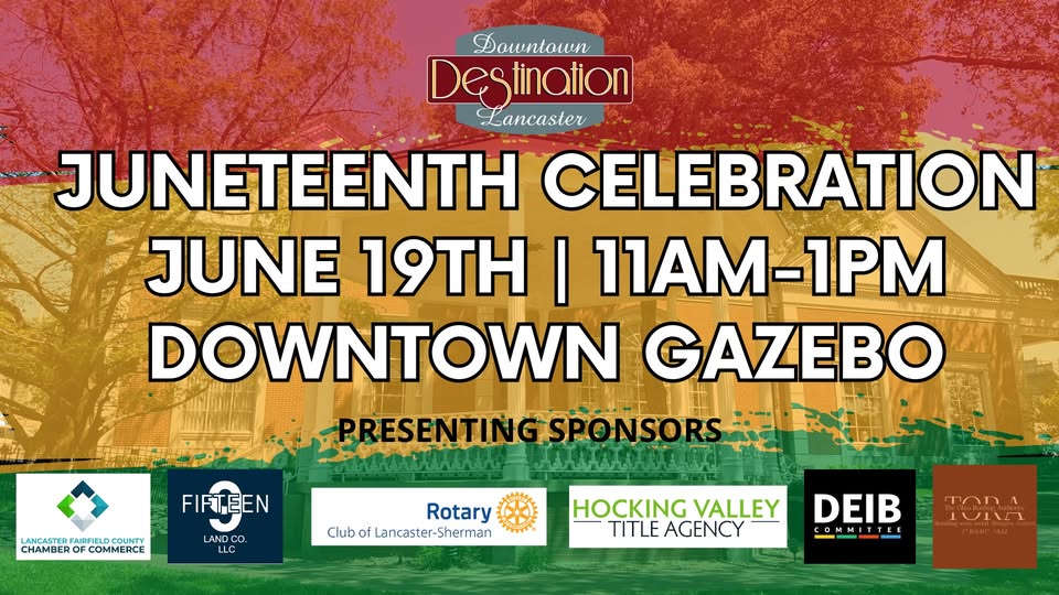 Promotional image to celebrate Juneteenth in downtown Lancaster