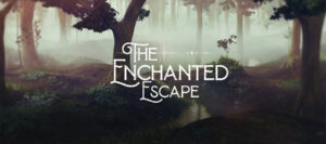 the enchanted escape wands and wizards package, tree surrounded my a magical forest