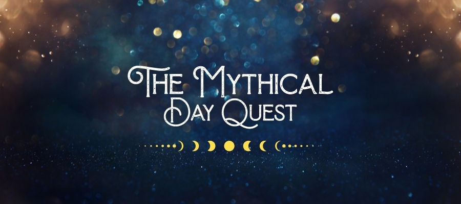 the mythical day quest, moon cycle in front of sparkles