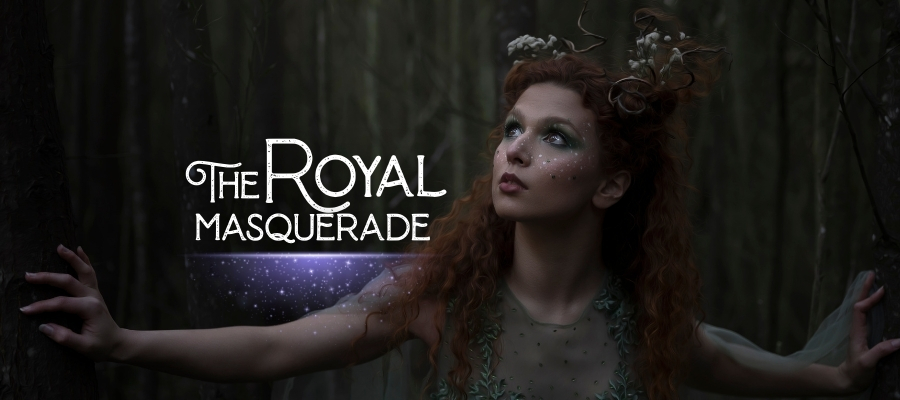 the royal masquerade, fairy searching through the woods
