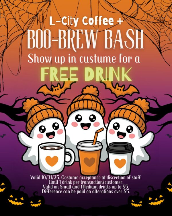 L-City Coffee+ Boo-Brew Bash 2025 Flyer