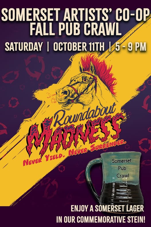 Promotional image for a Fall Pub Crawl in Somerset