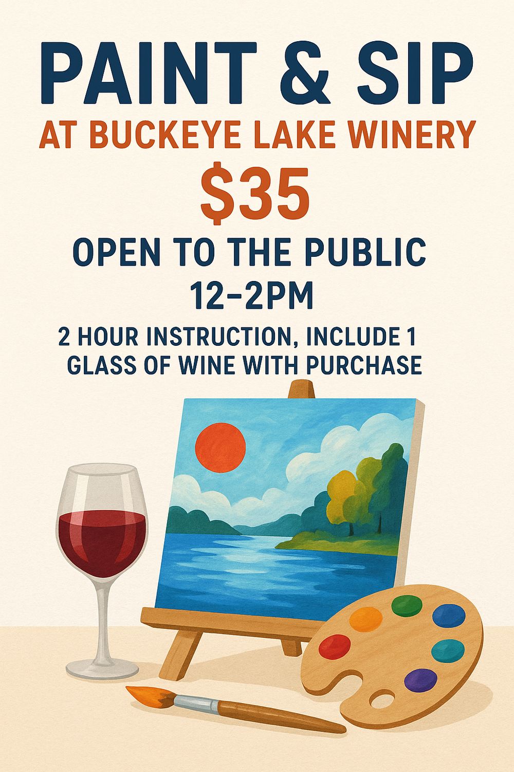 Paint & Sip at Buckeye Lake Winery