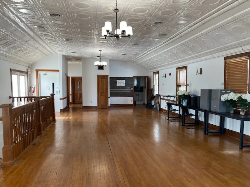 interior photo of the event space, pickerington event center