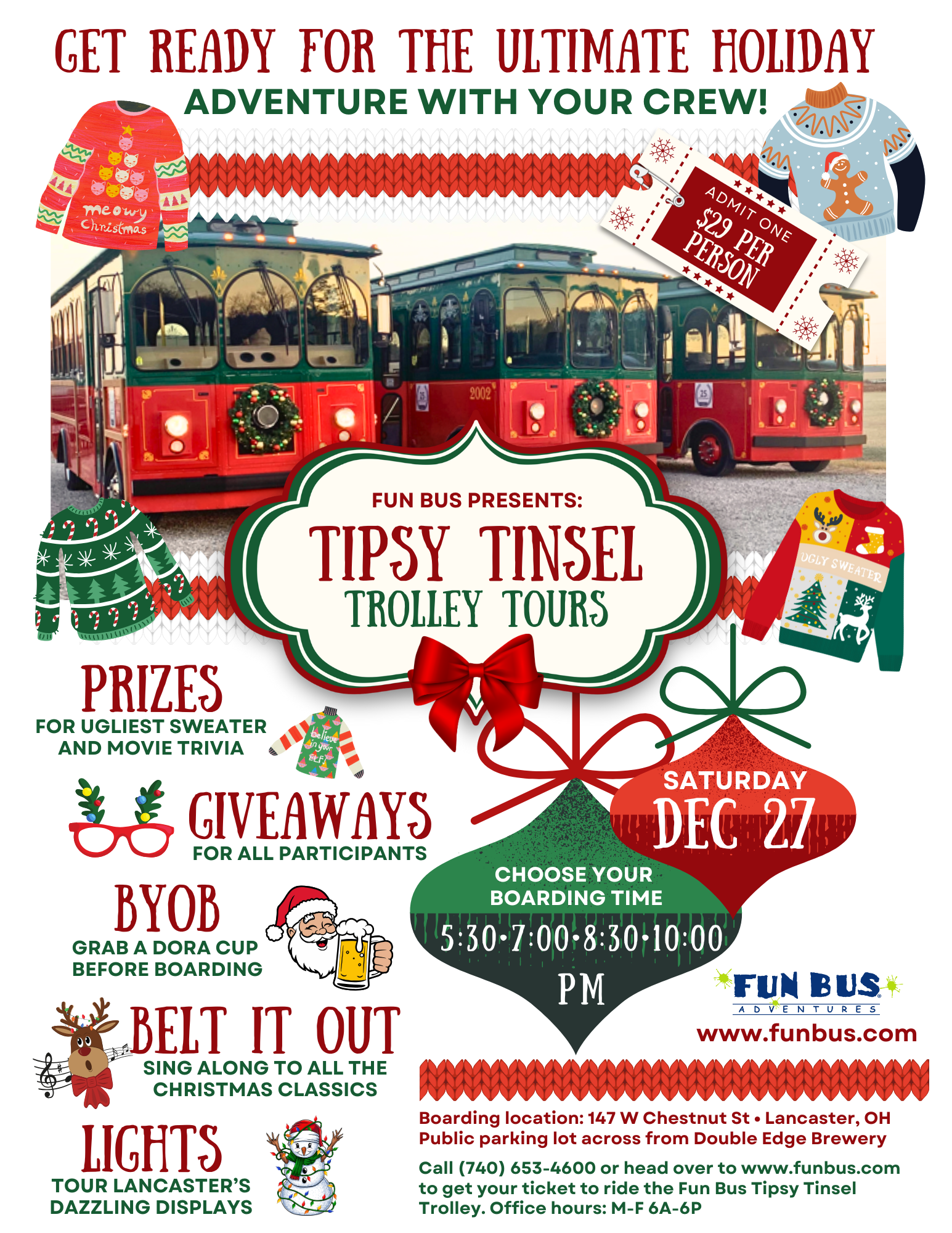 Promotional image for tipsey trolley