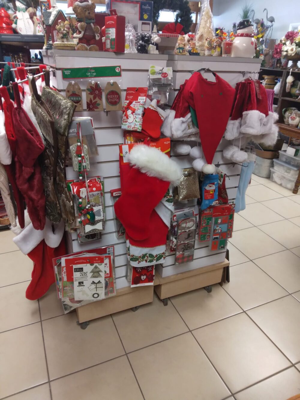 reasons for the seasons novelty shop in Lancaster Ohio - chrsitmas items on display