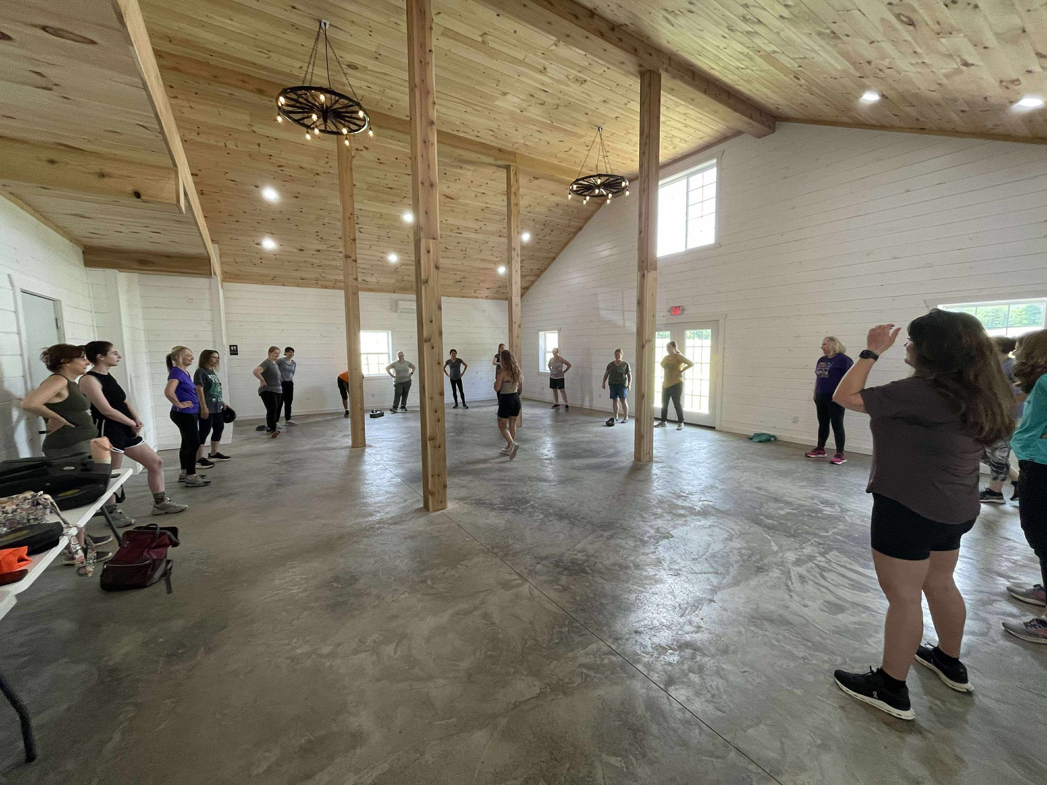 rising sons farm and event center - yoga workout course
