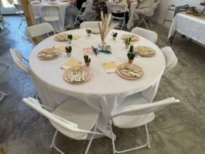 rising sons farm and event center - table set up
