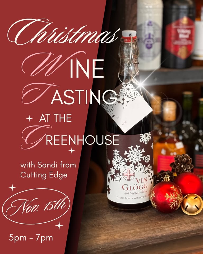 Promotional image for christmas wine tasting