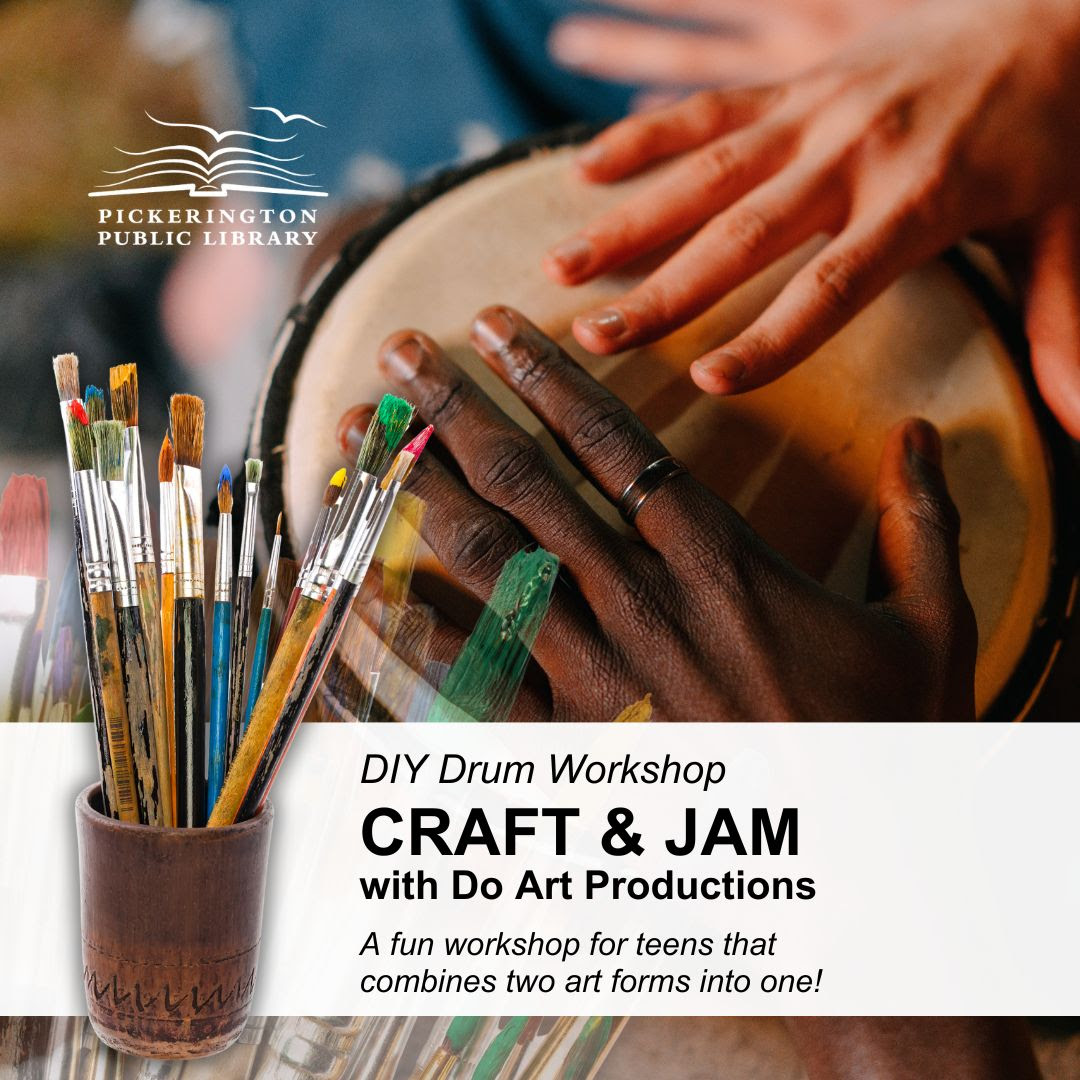 Promotional image for a drum workshop event