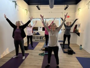 Photo of people taking a class at Buckeye Lake Yoga